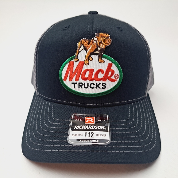 MACK Trucks Richardson 112 Trucker Embroidered Patch Mesh Snapback Cap Hat… - Picture 2 of 4